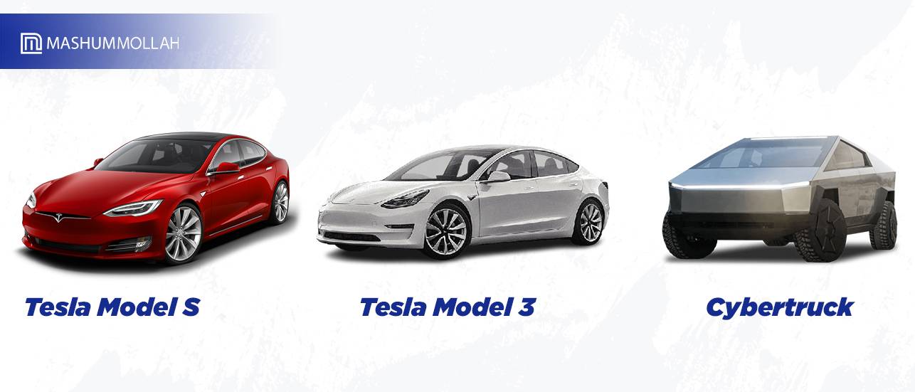 Tesla Model S, Model 3, & Cybertruck