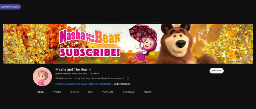 Masha And The Bear YouTube Success